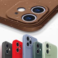 ✒ Square Liquid Silicone Case For iPhone 11 12 Pro Max Mini Full Protection Case For iPhone XS MAX X XR 8 7 PLUS SE2 Cover