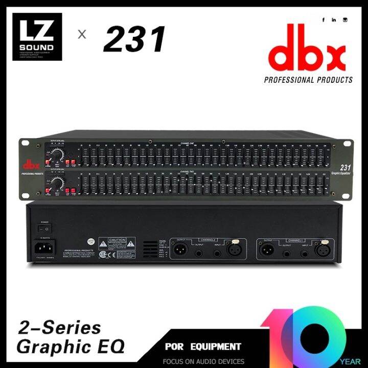 DBX EQ 231 Professional Equalizer The 2x31 segment c has independent