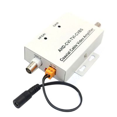 1 Piece HD Coaxial Cable Video Signal Amplifier BNC Extender CCTV Security Camera Noise Reducer Coaxial Camera Silver