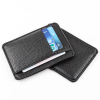 【CW】□♚☁  9 Card Slots Ultra-thin Credit Holder Leather Mens Wallet Simplicity Coin Purse Cardholder