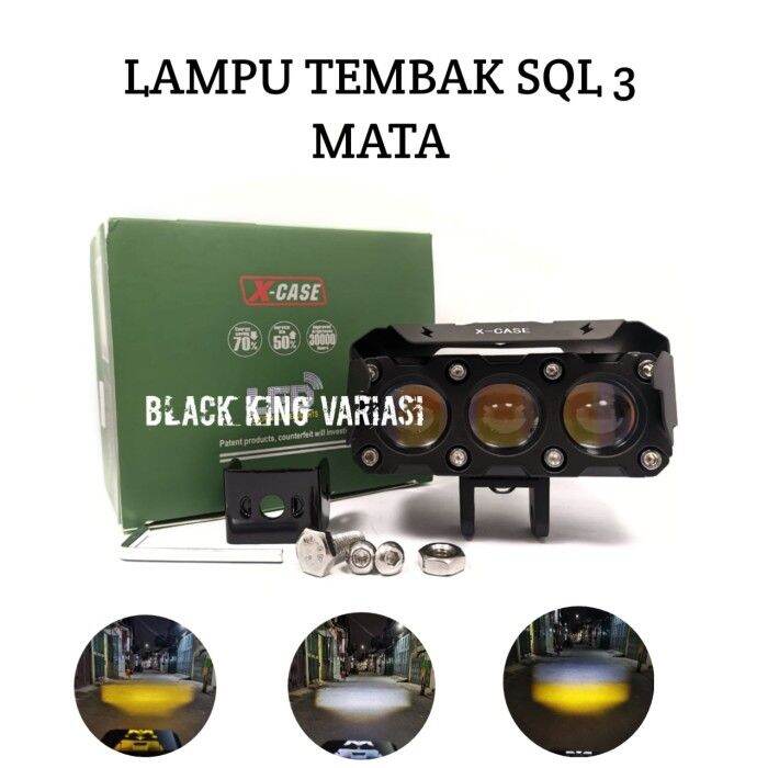 Lampu Sorot Tembak Laser Mobil Motor Tembak Led Sql Mata Cr Putih