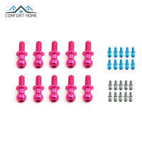 10Pcs Metal Hex Ball Head Screws Compatible For Tamiya TT01 TT02 Remote Control Car Universal Spare Parts M3