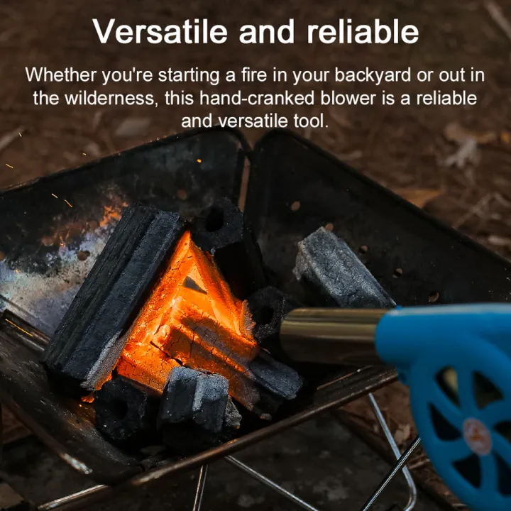 tomshoo-เครื่องเป่าไฟเครื่องเป่าบาร์บีคิวพกพา-เครื่องเป่าลมมือถือทำอาหารกลางแจ้งเครื่องเป่าลมเผาไหม้เผาไหม้พกพาได้อุปกรณ์ดับไฟ
