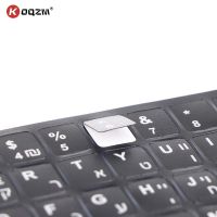 Standard Matte Hebrew 3 Kinds Keyboard Stickers Language-English Arabic Russian Letter Film for PC Laptop Accessories 1pcs