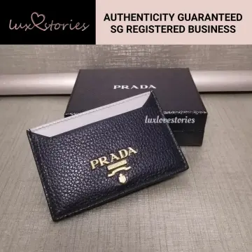 Prada Business Card Holder in Black