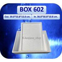 กล่องโฟม Box 602 ขนาด 39x53.8x15 cm(รบกวนอ่านรายละเอียด)