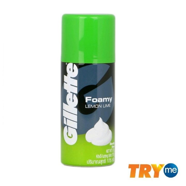 Gillette Foamy Shaving Foam (175g) Lemon Lime Lazada