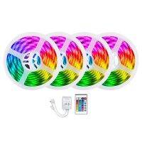 20M LED Strips Lights Flexible Lights for Bedroom 3528 RGB Multicolor Changing LED Lights with 24 Key Remote for Yard