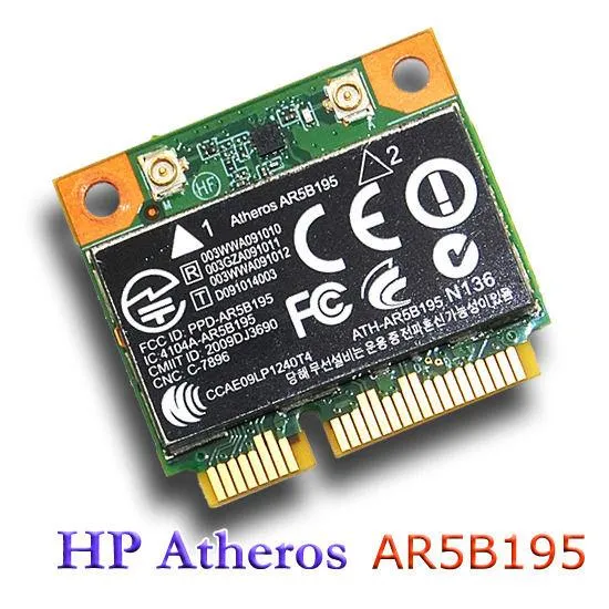 Atheros AR5B195 150Mbps 802.11n WiFi Bluetooth Mini PCIE Card For HP