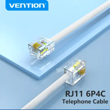 RJ11 RJ-11 ADSL 4 Câble Internet Câble Téléphone Câble 0.5m
