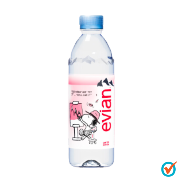 evian x Snoopy Natural Mineral Water Limited Edition 500ml Lazada