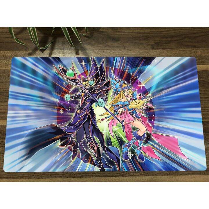YuGiOh OCG The Dark Magicians TCG Mat Anime Trading Card แผ่นเกม CCG