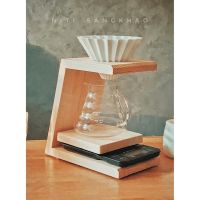 ?โปรเฟี้ยวจัด? แท่นดริปกาแฟ ไม้จริง100% Dripper Stand,Brewer Coffee ปลอดภัยไม่ย้อมสีไม้ เก็บเงินปลายทาง