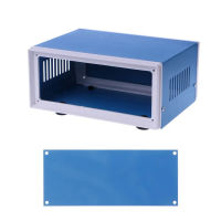 โครงการอิเล็กทรอนิกส์โลหะสำหรับเคสกล่องรวมสัญญาณสีน้ำเงิน DIY Power Enclosure Durable