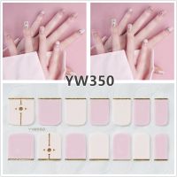 3D Nail Sticker Hyuna Flower Fruit Cartoon Plaid Gold Foil Imitation Diamond DIY Nail Art Waterproof Manicure