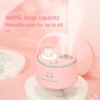 Lovely Spacecraft Air Humidifier Purifier Rechargeable Desktop Ultrasoni Cool Mist Maker Auto Shut Off USB Aroma Diffuser