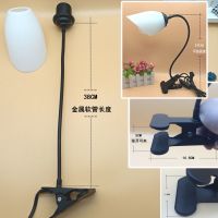 High-end Clip Desk Lamp Plug-in Bulb Protection Vision LED Force Metal Clip Lamp Bedside Study Lamp Fashionable Bedroom Lamp