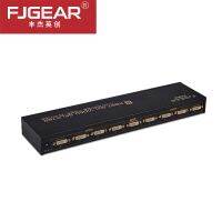 8 Port DVI Splitter 1X8 Dual Link DVI-D Up to 1920x1440 DVI Video Splitter Support 3D 1080P with Power Supply