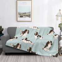 Tri Color Cavalier King Spaniel Dog Super Warm Soft Blankets Throw On Sofa/Bed/Travel Cavalier King Spaniel Tri Color Cute