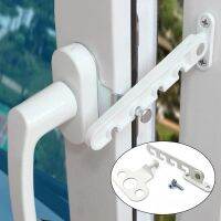 Adjustable Window Limiter Latch Sash Blocking Lock ABS Window Brace With Screws Stay Position Stopper Children Safety Protector