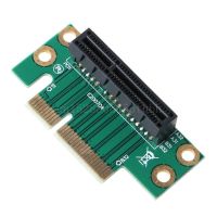 Pci Express Pci-e 4เท่าอะแดปเตอร์การ์ดไรเซอร์การ์ดแปลงสัญญาณไรเซอร์มุมขวา90องศาสำหรับคอมพิวเตอร์พัดลมประกอบเคสคอมพิวเตอร์1u/2u