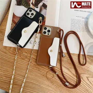 Louis Vuitton Crossbody Back Wallet Case for iPhone 11 12 13 14