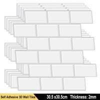 Szie ขนาดใหญ่30.5X30.5Cm,สติ๊กเกอร์ติดผนังกาวในตัวลอกและติด3D รถไฟใต้ดินวอลเปเปอร์กันน้ำสำหรับตกแต่งบ้าน