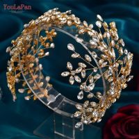 【YF】 YouLaPan HP414 Golden Wedding Hair Accessories Bridal Headband Banquet Party Tiara and Headdress for Women Bridesmaid Headpiece