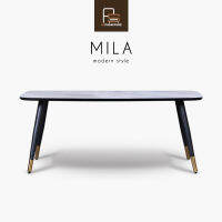 ASFURNITURE / MILA (มิลา) โต๊ะกลาง โต๊ะกาแฟ ท็อปไม้ลายหินอ่อนสีขาว ขาเหล็กสีดำทอง สไตล์โมเดิร์น หรูหรา โต๊ะกลางหน้าโซฟา คอนโด ห้องนั่งเล่น โต๊ะเตี้ย โต๊ะโน๊ตบุ๊ค รับน้ำหนักได้สูง ประกอบง่าย วางเข้าทุกมุมห้อง ท็อปไม้ปิดผิวเมลามีนลายหินอ่อน เคลื่อนย้ายสะดวก