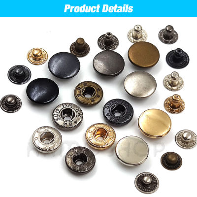 Snap Fasteners Kit Metal Button Snaps with Fastener Snap Installation Pliers For Leathercraft Clothes Garment Jean Bags Shoes