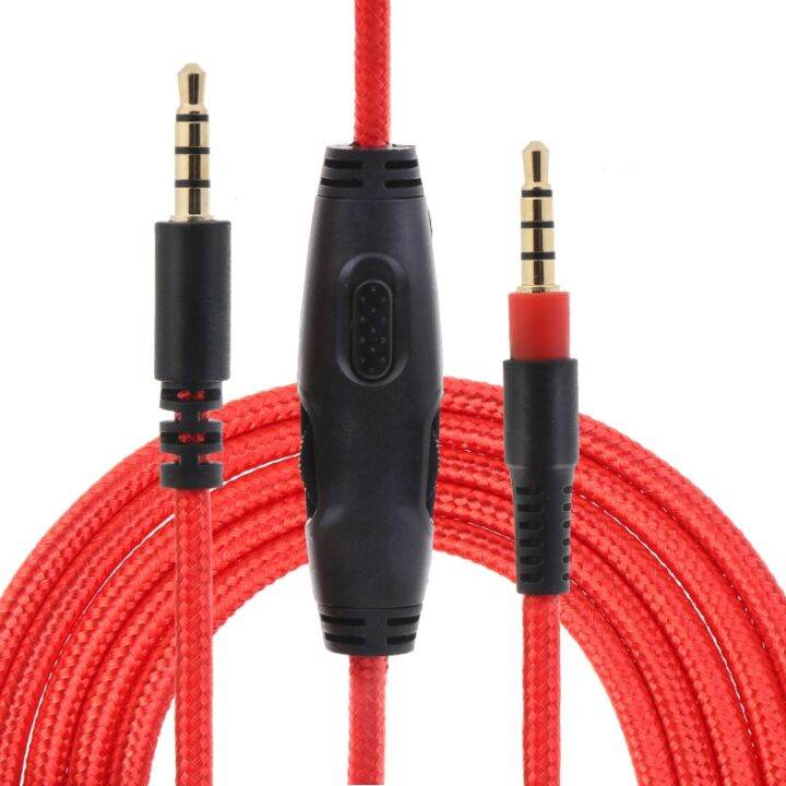 Braided Replacement Cable Mic Mute for Mix Flight Gaming Earphone PVC