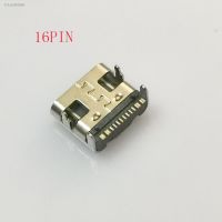 ◕ 10pcs Type-C USB-3.1 16 pin DIP 30V 3A Micro USB Connectors Female Port Jack Tail Plug Socket Electric Terminals