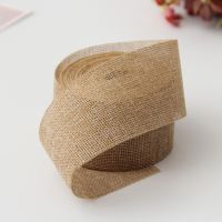 10M/Roll Natural Vintage Jute Burlap Ribbon Fabric DIY Crafts Wedding Decoration Home Gift Packing Party Supplies Gift Wrapping  Bags