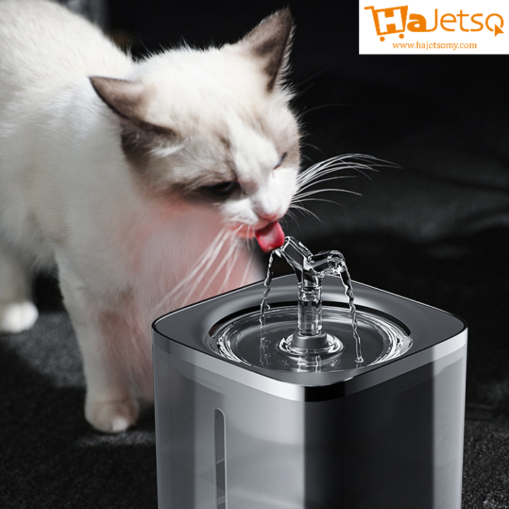 Free Hamoock T&C~ Hajetso Cat Auto Water Feeder 2L Malaysia Plug 3 ...