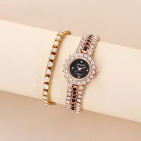 【July】 Foreign trade new hot-selling starry diamond womens watch fashion casual all-match creative sky face factory direct