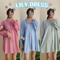 D024 : LILY DRESS มินิเดรสทรงโอเวอร์ไซส์