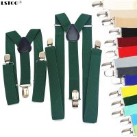 【YF】¤  Parent-Kids Blackish green yellow Color Suspenders Men Boys Elastic Adjustable Kids Braces Accessories