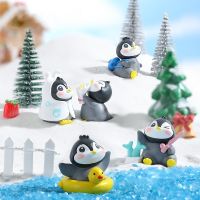 New Cute Penguin Second Generation Micro Landscape DIY Cartoon Life Succulent Plant Modeling Landscaping Decoration Plastic Ornaments