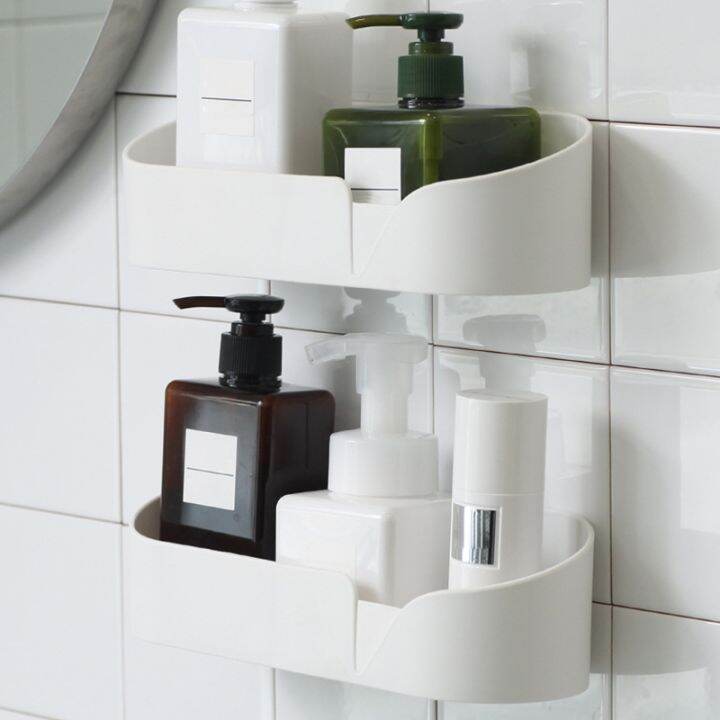 wall-mounted-bathroom-toiletries-organizer-cosmetic-adhesive-storage-rack-wall-shelf