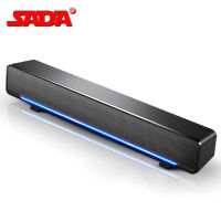 SADA V-196 USB สายคอมพิวเตอร์ลำโพงบาร์สเตอริโอซับวูฟเฟอร์เครื่องเล่นเพลงที่มีประสิทธิภาพเบสกล่องเสียงรอบทิศทาง3.5มิลลิเมตรเสียงสำหรับ PC ทีวี