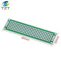 TZT 2x8 Double Side Copper Prototype PCB Universal Board Experimental Development Plate Green