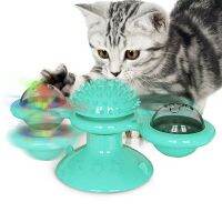 Multifunction Cat Scratcher Toys Spinning Windmill Turntable Cat Toys Scratching Itching Device Grinding Tooth Glowing Toy Toys