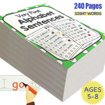 Vocabulary 240 Pages Activity Exercise Book Learn Practice The Most Common High-frequency Vocabulary for Children Notebooks Word
