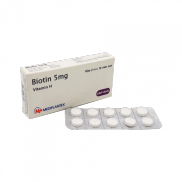 Viên uống Biotin 5mg Giảm rụng tóc - Hộp 20 viên - Mediplantex