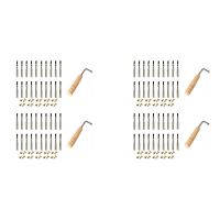 40 Pcs Tuning Pin Nails and 40Pcs Rivets,with L-Shape Tuning Wrench,for Lyre Harp Small Harp Musical Stringed Instrument