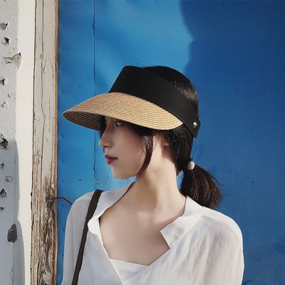 【CC】 Adjustable Women  39;s Hats Anti-UV Female Outdoor Caps Top Hat Beach Cap