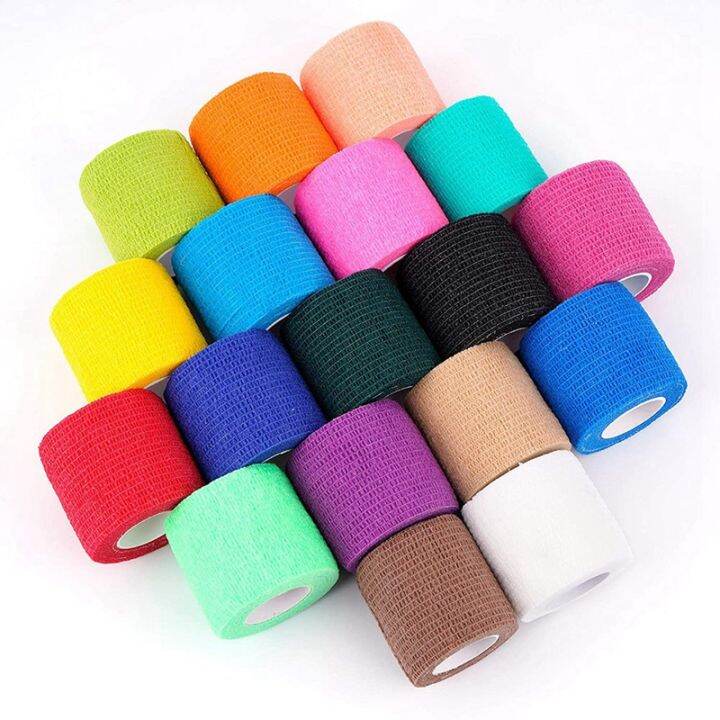 18-pcs-self-adhesive-sports-bandages-2-inch-5cm-each-roll-first-aid-band-elastic-tape-for-wrists-ankles-sports-injuries