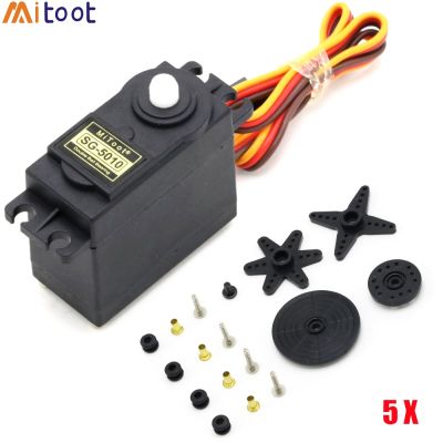 5set/lot Mitoot High Torque Motors SG5010 Servos Metal Gear Apply for RC Racing Car Robot Helicopter and Ships