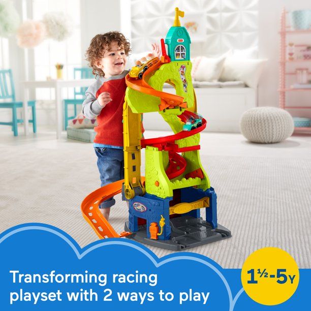 fisher-price-little-people-sit-n-stand-skyway-2-in-1-รถแข่ง-playset-ราคา-2-990-บาท