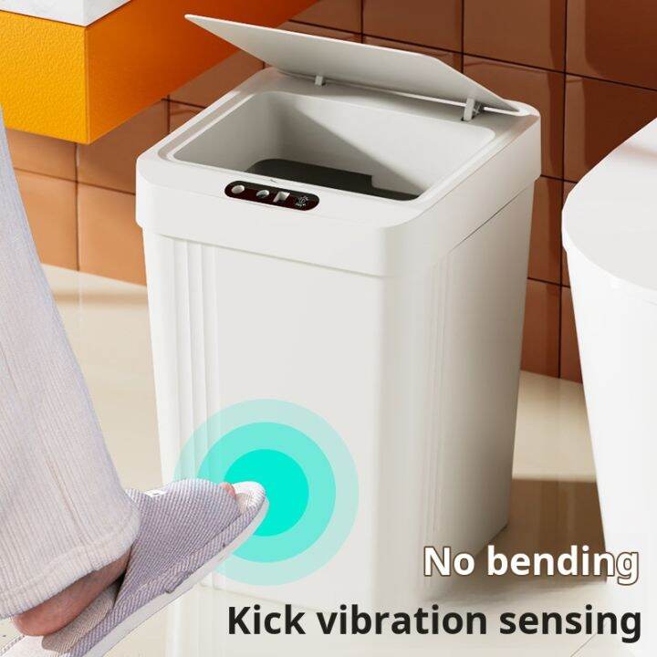 jieping Smart induction trash can for bedroom and living room with lid